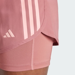 Quần short chạy bộ adidas Own the Run 3 sọc 2 trong 1 Nữ - IS9574