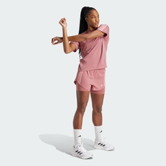 Quần short chạy bộ adidas Own the Run 3 sọc 2 trong 1 Nữ - IS9574