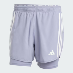 Quần short chạy bộ adidas Own the Run 3 sọc 2 trong 1 Nam - JD2321