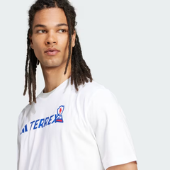 Áo T-shirt leo núi adidas TERREX hoạ tiết Nam - JI9164