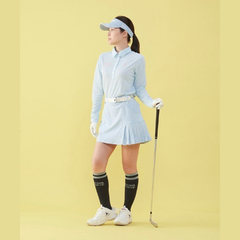 Áo Polo dài tay le coq golf Nữ - QGWVJB02V-BL00