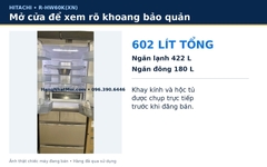 Tủ lạnh Hitachi R-HW60K(XN) 602L 6 cửa đã qua sử dụng trên 95% – Made in Japan