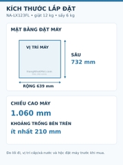 Máy giặt sấy Panasonic NA-LX123FL 2026 12kg/6kg – sấy bơm nhiệt