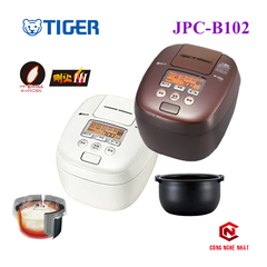 Nồi cơm điện cao tần áp suất Tiger JPC-B102 1.0 lít màu trắng Made in Japan