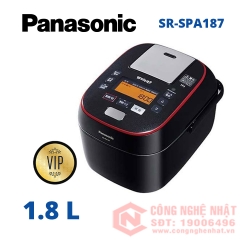 Nồi cơm điện cao tần áp suất Panasonic SR-SPA187 màu đen 1.8lit nội địa Nhật Model 2018