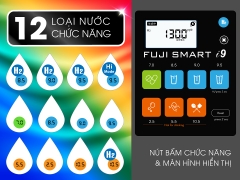 Máy lọc nước ion kiềm siêu hydro cao cấp Fuji smart I9 chính hãng