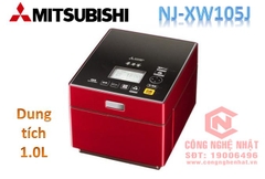 Nồi cơm điện cao tần IH Mitsubishi NJ-XW105J 1.0 lít màu đỏ đen sản xuất 2015 bảo hành 12 tháng