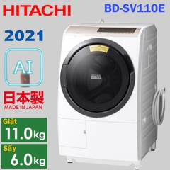Máy Giặt Hitachi BD-SV110EL dòng VIP 2021, Giặt 11KG sấy 6Kg nội địa Nhật 96% Made in Japan