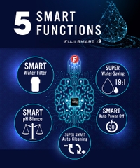 Máy lọc nước ion kiềm siêu hydro cao cấp Fuji smart I9 chính hãng