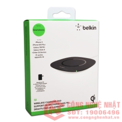 Đế sạc nhanh không dây chính hãng Belkin Qi  Wireless Charging Pad màu đen