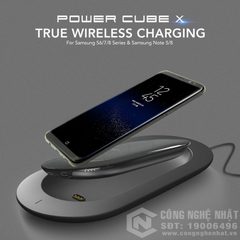 Đế sạc nhanh không dây kiêm sạc dự phòng Mipow Power Cube X