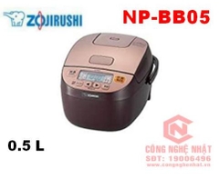 Nồi cơm điện ZOJIRUSHI NL-BB05 0.54 lít mâm nhiệt màu nâu sản xuất 2017 - bảo hành 12 tháng