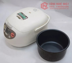 Nồi cơm điện mâm nhiệt hiệu Zojirushi NS-SH10 2006 dung tích 1.0L màu trắng sữa nội địa Nhật