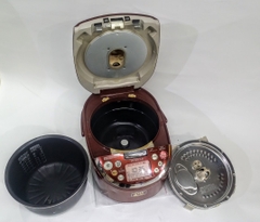 Nồi cơm điện áp suất cao tần IH Hitachi RZ-FV100J 2006 dung tích 1.0L 100V-1400W màu nâu đỏ