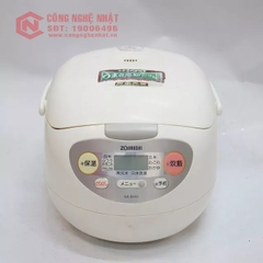 Nồi cơm điện mâm nhiệt hiệu Zojirushi NS-SH10 2006 dung tích 1.0L màu trắng sữa nội địa Nhật
