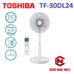 Quạt điện 7 cánh động cơ DC TOSHIBA TF-30DL24 màu trắng Mới