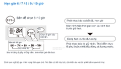 Hẹn giờ 6 / 7 / 8 / 9 / 10 giờ