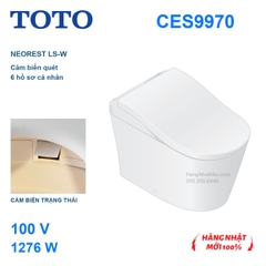 TOTO NEOREST LS-W CES9970, 100V 1276W, cảm biến trạng thái và sáu hồ sơ cá nhân