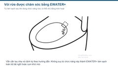 Minh họa EWATER+ chăm sóc vòi rửa LS-W.