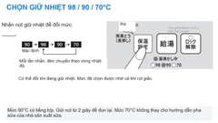CP-EB20 có ba mức giữ nhiệt và ghi nhớ thiết lập sau khi rút giắc