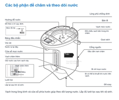 Các bộ phận để châm và theo dõi nước