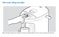 Rót nước bằng nút điện