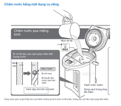 Châm nước bằng một dụng cụ riêng