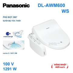 Panasonic DL-AWM600-WS nắp rửa 100V, phủ bọt 360° và sưởi bệ tức thời