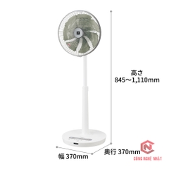 Quạt Điện SHARP PJ-P3DG Diệt Khuẩn Khử Mùi - Cảm Biến Nhiệt Độ Nội Địa Nhật [Model 2022 Cao Cấp Nhất Của Sharp]