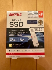 Ổ Cứng Di Động SSD Siêu nhỏ Chính Hãng Buffalo USB3.2 Gen2 SSD-PUT2.0U3B- Nội Địa Nhật
