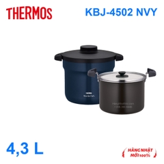 Bộ nồi ủ Thermos KBJ-4502 NVY màu xanh navy, dung tích4,3lít