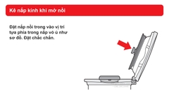 Sơ đồ hãng THERMOS KBK: kê nắp kính khi mở nồi