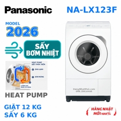 Máy giặt sấy Panasonic NA-LX123FL 2026 12kg/6kg – sấy bơm nhiệt