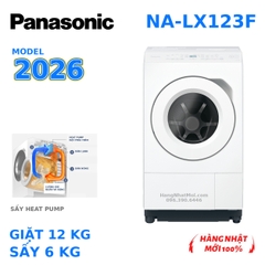 Máy giặt sấy Panasonic NA-LX123FL 2026 12kg/6kg – sấy bơm nhiệt