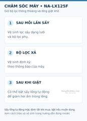 Máy giặt sấy Panasonic NA-LX125F 2026 12kg/6kg – sấy bơm nhiệt, tự cấp 3 ngăn