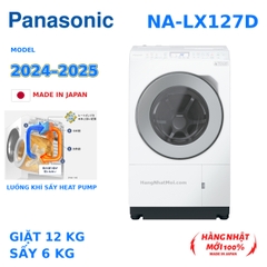 Máy giặt sấy Panasonic NA-LX127D mới – Giặt 12kg, sấy bơm nhiệt 6kg