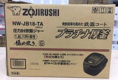 Nồi cơm điện tách đường cao tần áp suất IH 1.8L Zojirushi NW-JB18-TA