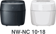 Nồi cơm áp suất IH Zojirushi NW-NC10 màu đen BA và trắng WA