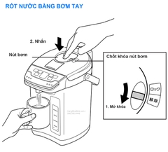 Rót nước bằng bơm tay trên Tiger PIG-H300