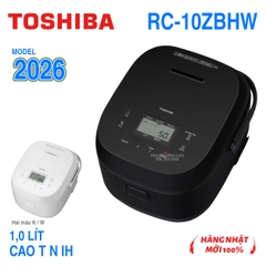 Toshiba RC-10ZBHW – Nồi cơm cao tần IH 1,0L nội địa Nhật 2026