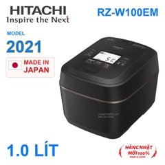 Hitachi RZ-W100EM 1,0 lít màu đen, model 2021, MADE IN JAPAN — Sản xuất tại Nhật Bản, kèm cờ Nhật.