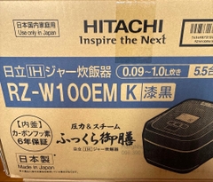 Hitachi RZ-W100EM 1,0 lít màu đen, model 2021, MADE IN JAPAN — Sản xuất tại Nhật Bản, kèm cờ Nhật.