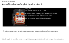Hitachi RZ-W100FM 1,0 lít màu đen, model 2022, MADE IN JAPAN — Sản xuất tại Nhật Bản, kèm cờ Nhật.