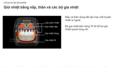 Hitachi RZ-W100FM 1,0 lít màu đen, model 2022, MADE IN JAPAN — Sản xuất tại Nhật Bản, kèm cờ Nhật.