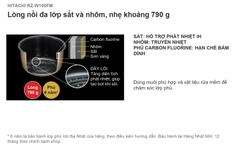 Hitachi RZ-W100FM 1,0 lít màu đen, model 2022, MADE IN JAPAN — Sản xuất tại Nhật Bản, kèm cờ Nhật.