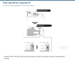 Các thao tác tháo nắp SATIS X để lau vùng bản lề