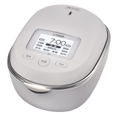 Ảnh đại diện Tiger JRT-A100 màu đen và trắng, nồi áp suất IH lòng nồi đất Banko 1,0 lít