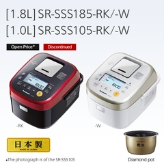 Nồi cơm điện Panasonic SR-SSS185 220V Made in Japan dung tích 1.8L mới nguyên thùng