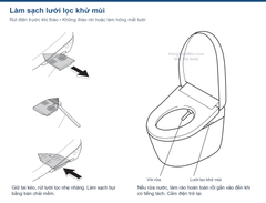 Tháo vệ sinh và gắn lại lưới lọc khử mùi của Apricot F3