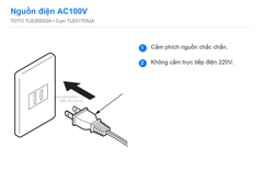 Nguồn điện AC100V TOTO TLE20SS2A